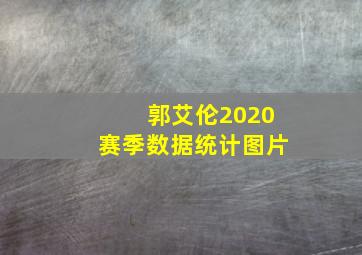 郭艾伦2020赛季数据统计图片