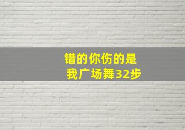 错的你伤的是我广场舞32步