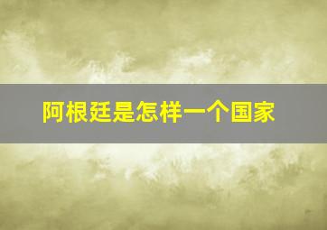 阿根廷是怎样一个国家