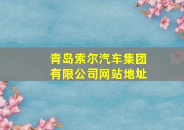 青岛索尔汽车集团有限公司网站地址