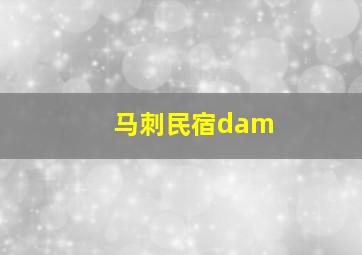 马刺民宿dam