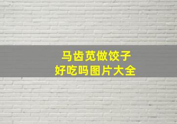 马齿苋做饺子好吃吗图片大全