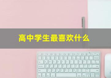 高中学生最喜欢什么