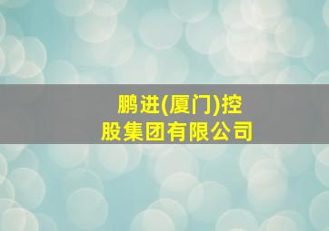 鹏进(厦门)控股集团有限公司